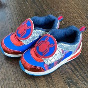 Light up Marvel Spiderman shoes size 8